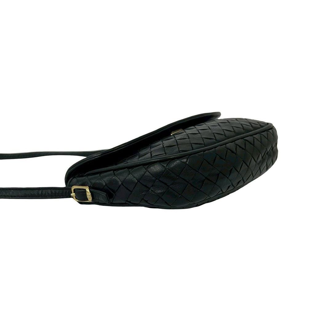 Bottega Veneta Intrecciato Leather Mini Shoulder Bag Pochette Crossbody Black — view 7