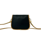 Gucci Vintage Plus Logo Leather Mini Shoulder Bag Black — view 3