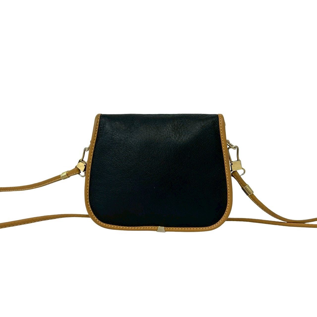 Gucci Vintage Plus Logo Leather Mini Shoulder Bag Black — view 3