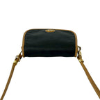 Gucci Vintage Plus Logo Leather Mini Shoulder Bag Black — view 4
