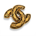Chanel CC Logo Brooch — view 2