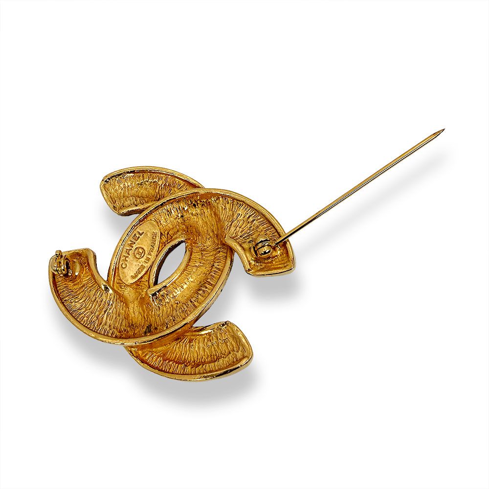 Chanel CC Logo Brooch — view 3