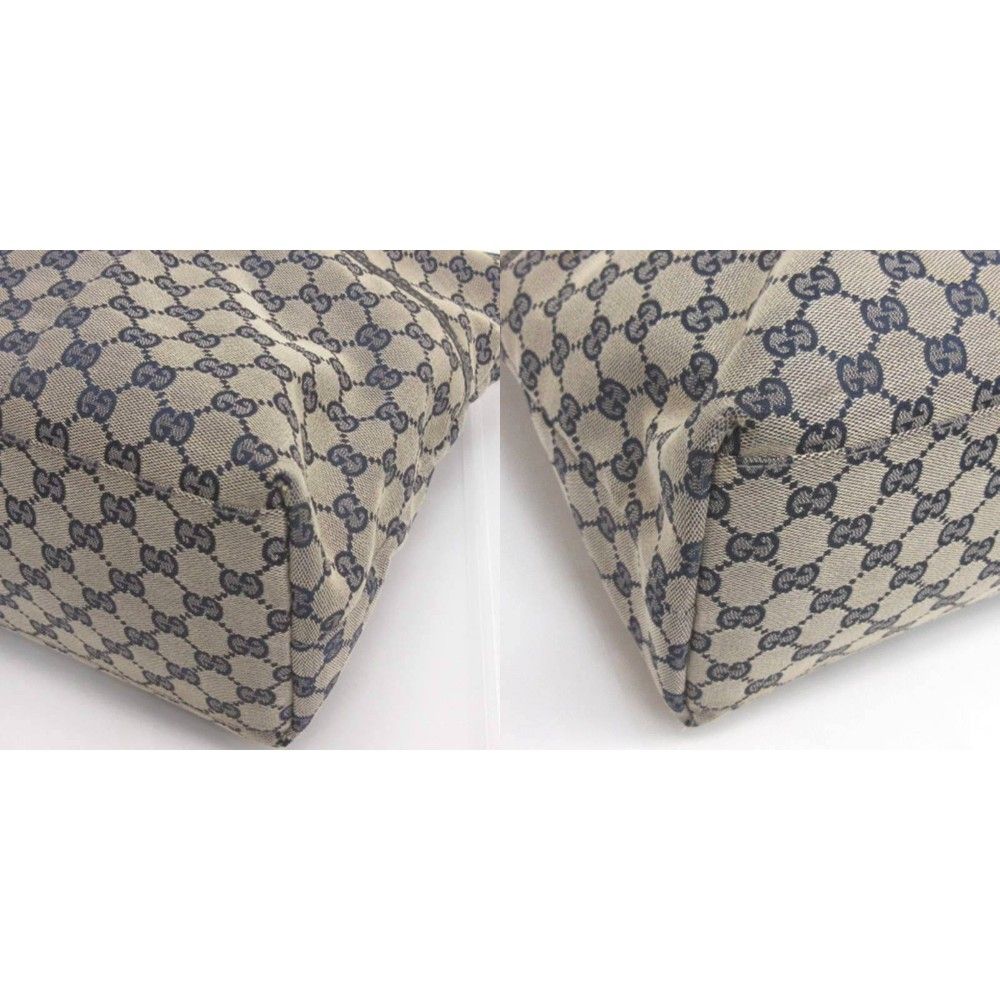 Gucci GG Canvas Bazaz Tote Sherry Line Navy — view 4