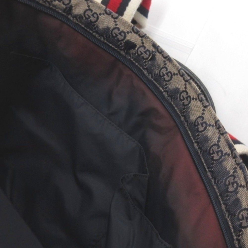 Gucci GG Canvas Bazaz Tote Sherry Line Navy — view 8