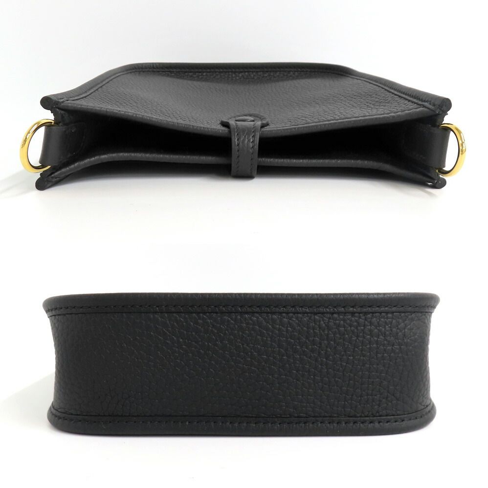 Hermes Evelyne TPM 16 Amazon Black Taurillon Clemence Gold Shoulder — view 3
