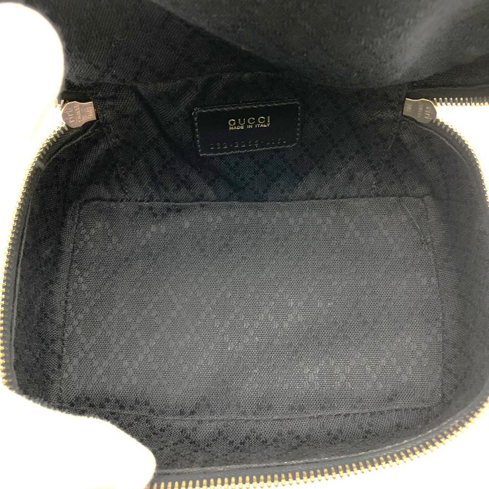 Gucci Bamboo Pouch Inventory Makeup Box Vanity Back Patent Leather Black — view 6