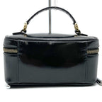 Gucci Bamboo Pouch Inventory Makeup Box Vanity Back Patent Leather Black — view 2