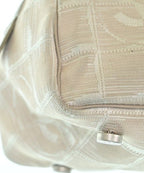 Chanel Boston Bag Travel Bags Beige — view 8