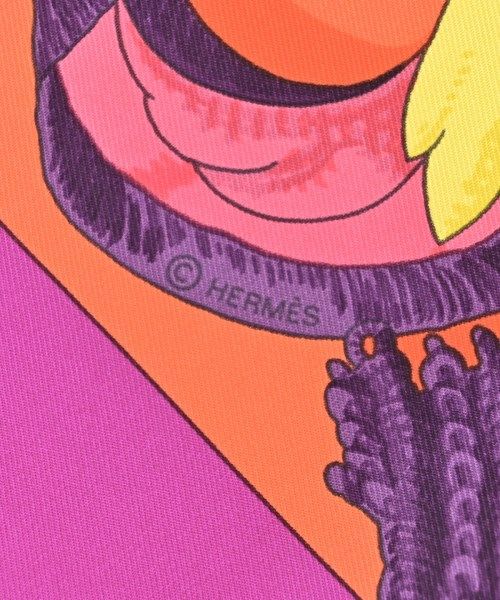 Hermes Bandana Scarf Orange — view 4