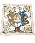 Hermes Bandana Scarf White