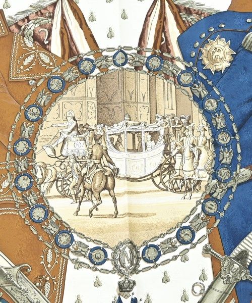 Hermes Bandana Scarf White — view 2