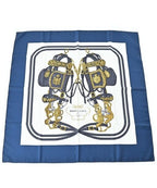 Hermes Bandana Scarf White