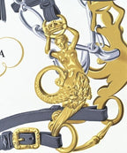 Hermes Bandana Scarf White — view 4