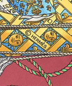 Hermes Bandana Scarf Blue — view 6