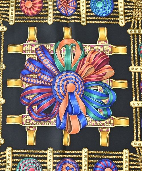 Hermes Bandana Scarf Black — view 2