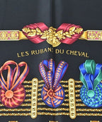 Hermes Bandana Scarf Black — view 3