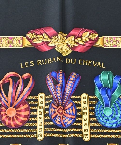 Hermes Bandana Scarf Black — view 3