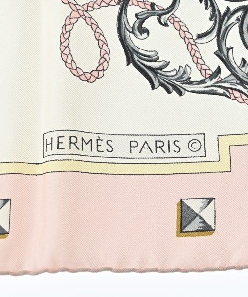 Hermes Bandana Scarf White — view 4
