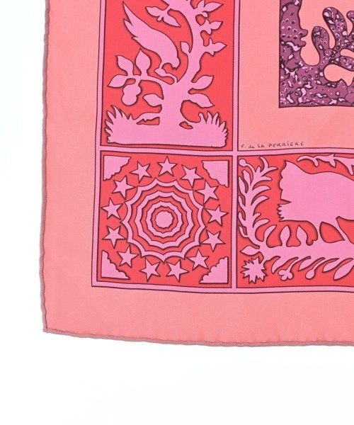 Hermes Bandana Scarf Pink — view 5