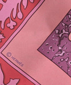 Hermes Bandana Scarf Pink — view 7