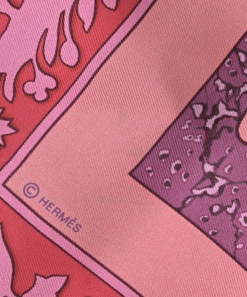 Hermes Bandana Scarf Pink — view 7