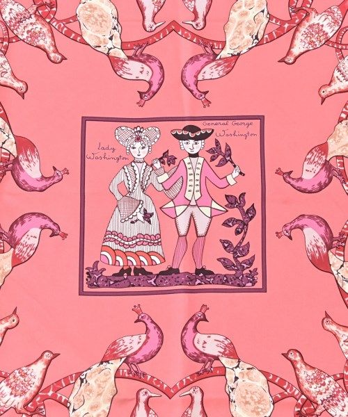 Hermes Bandana Scarf Pink — view 2