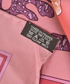 Hermes Bandana Scarf Pink — view 8