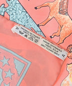 Hermes Bandana Scarf Pink — view 7