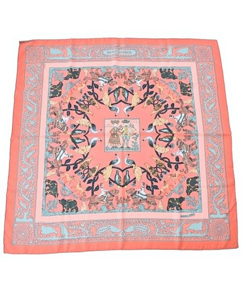 Hermes Bandana Scarf Pink