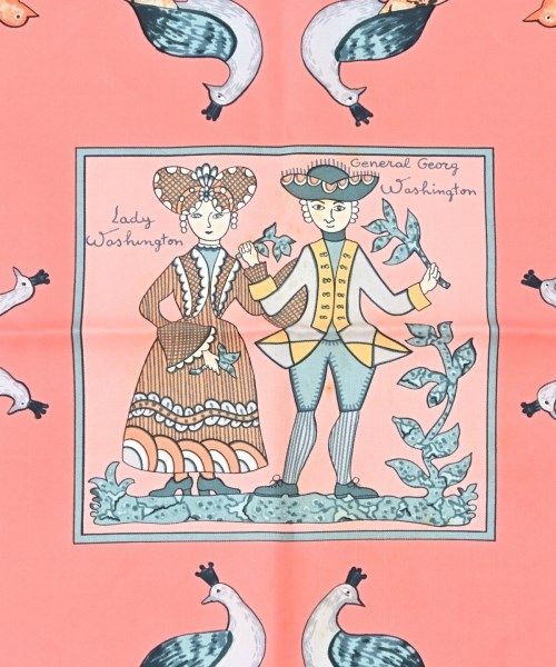 Hermes Bandana Scarf Pink — view 2