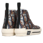 Dior Sequin Oblique Allover Pattern High Cut Sneakers — view 2