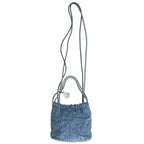 Chanel 22 Mini Denim Studded Chain Shoulder — view 2
