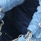 Chanel 22 Mini Denim Studded Chain Shoulder — view 3