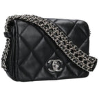 Chanel Mini Quilted 17 Calfskin Chain Strap Shoulder Bag 17