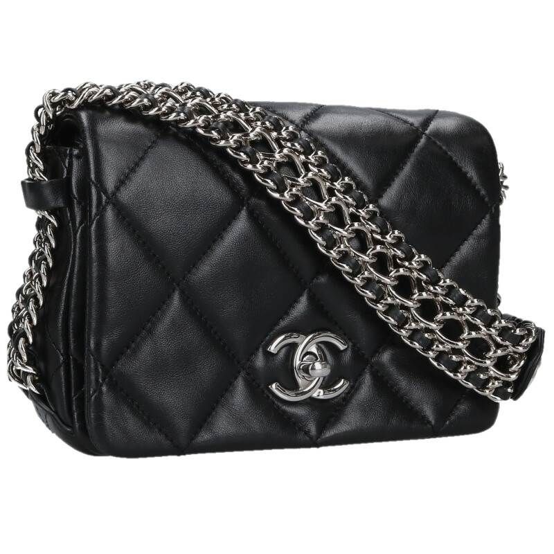 Chanel Mini Quilted 17 Calfskin Chain Strap Shoulder Bag 17