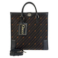 Gucci Interlocking Black Canvas Leather Business Tote Shoulder Bag 2-Way