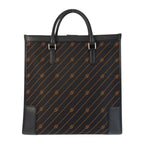 Gucci Interlocking Black Canvas Leather Business Tote Shoulder Bag 2-Way — view 2
