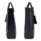 Gucci Interlocking Black Canvas Leather Business Tote Shoulder Bag 2-Way — view 6