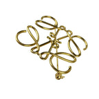 Loewe Brooch Anagram Box Bag Gold Metal — view 2