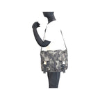 Prada Tessuto Khaki Black Nylon Leather Shoulder — view 7