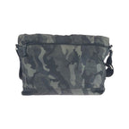 Prada Tessuto Khaki Black Nylon Leather Shoulder — view 2