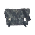 Prada Tessuto Khaki Black Nylon Leather Shoulder