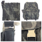 Prada Tessuto Khaki Black Nylon Leather Shoulder — view 6