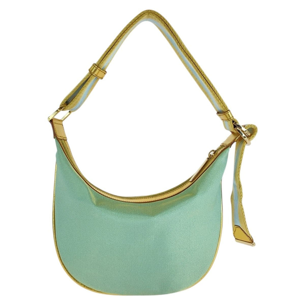 Gucci Sherry Line Green Gold Canvas 001 Hobo Shoulder — view 2