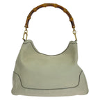Gucci Bamboo Ivory Gold Leather Shoulder Bag 2-Way — view 3