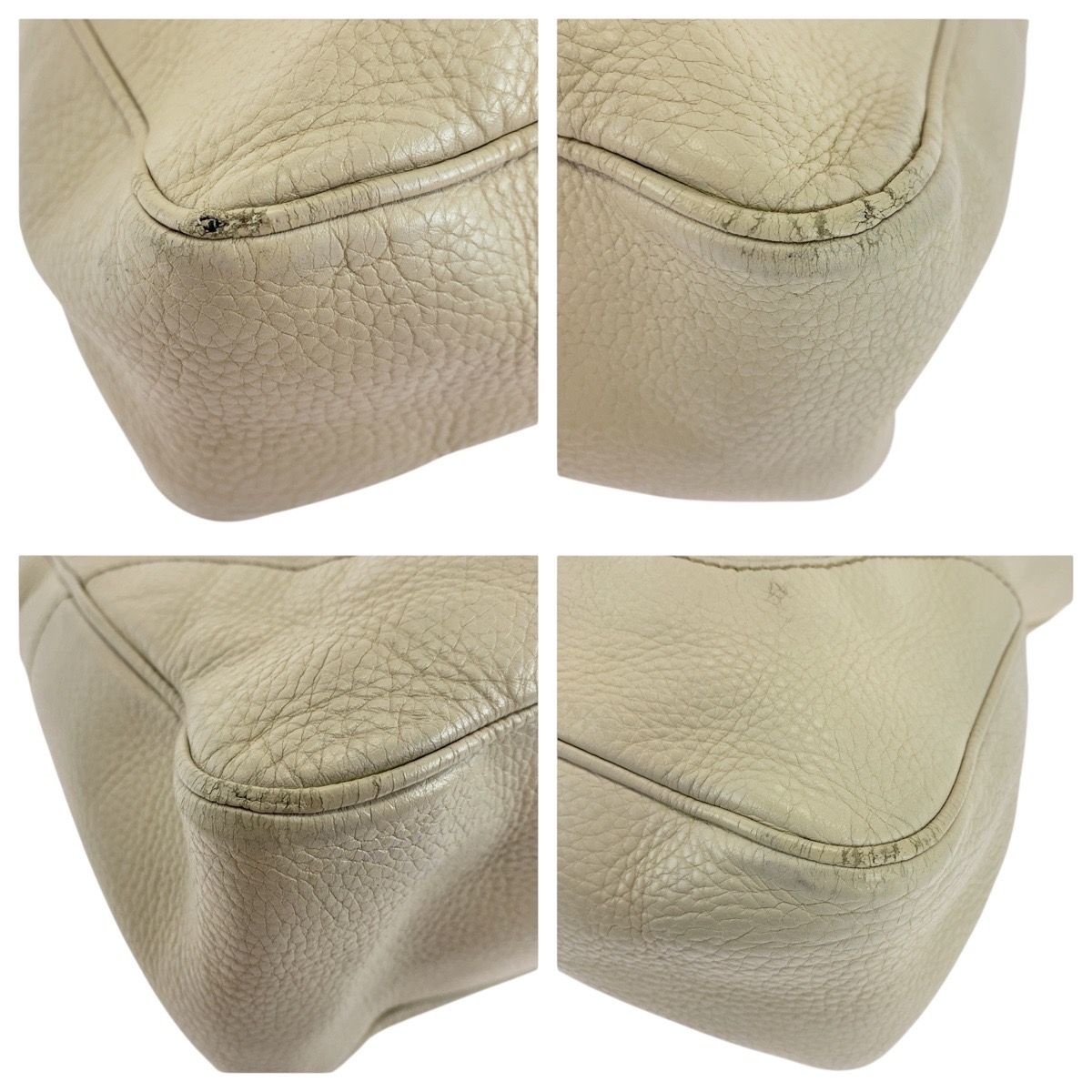Gucci Bamboo Ivory Gold Leather Shoulder Bag 2-Way — view 4