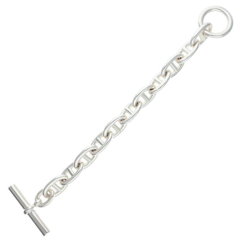Hermes Chaine D'ancre TGM Silver Bracelet — view 2