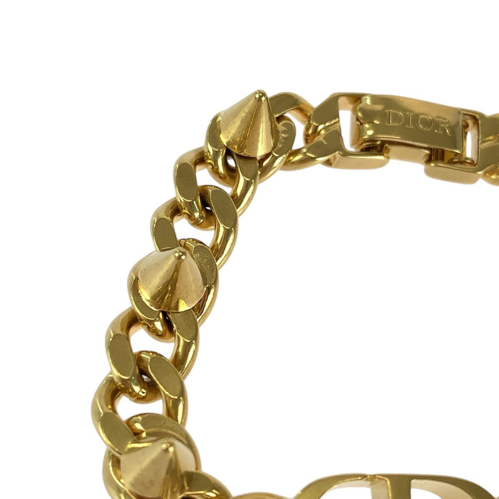 Dior 30 Montaigne CD Logo Gold Plated Bracelet Length 17 cm — view 5