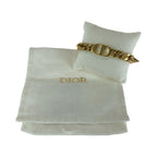 Dior 30 Montaigne CD Logo Gold Plated Bracelet Length 17 cm — view 7
