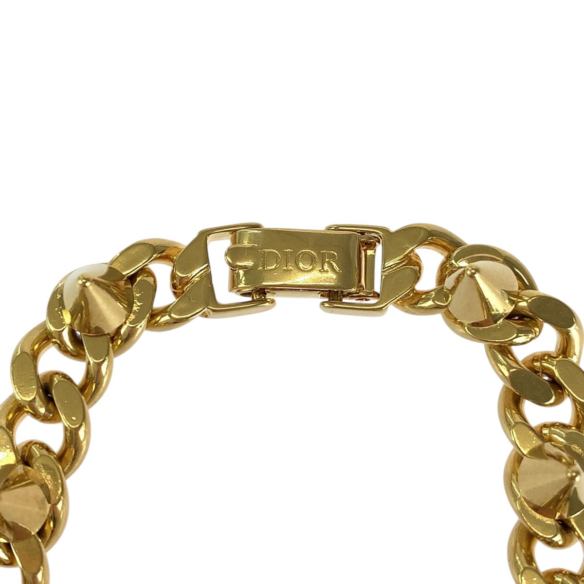 Dior 30 Montaigne CD Logo Gold Plated Bracelet Length 17 cm — view 4
